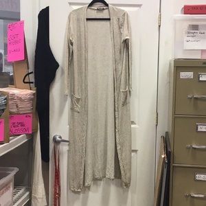 Surrealist long sleeve long cardigan, one size